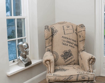 Postmaster Wingback Armchair