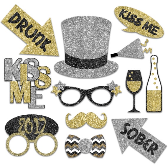 2017 New Years Eve Photo Booth Props