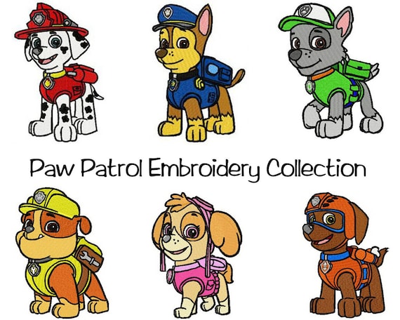 6 PES Paw Patrol Embroidery Designs 4 by TessasTrendyTreasure