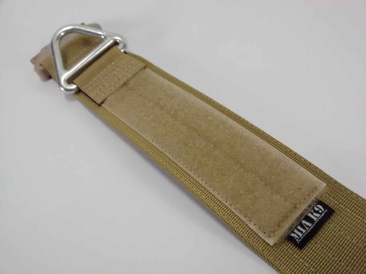 NEW Classic dog collar with Velcro Tan 50mm/ 2inch COBRA
