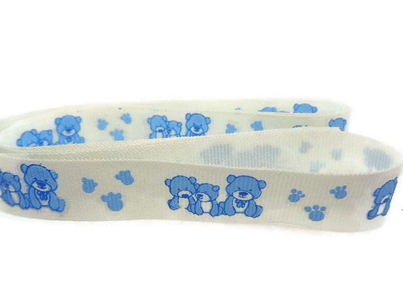 teddy bear blue ribbon