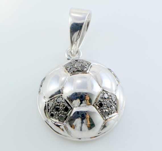 Jewelry Sterling Silver Diamond Football by FancyDiamondJewels