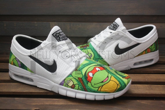 Ninja Max Tmnt Turtles White Nike Sb Stefan Nycustoms Janoski By kXPOZiu