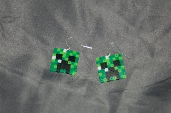 Minecraft Creeper earrings