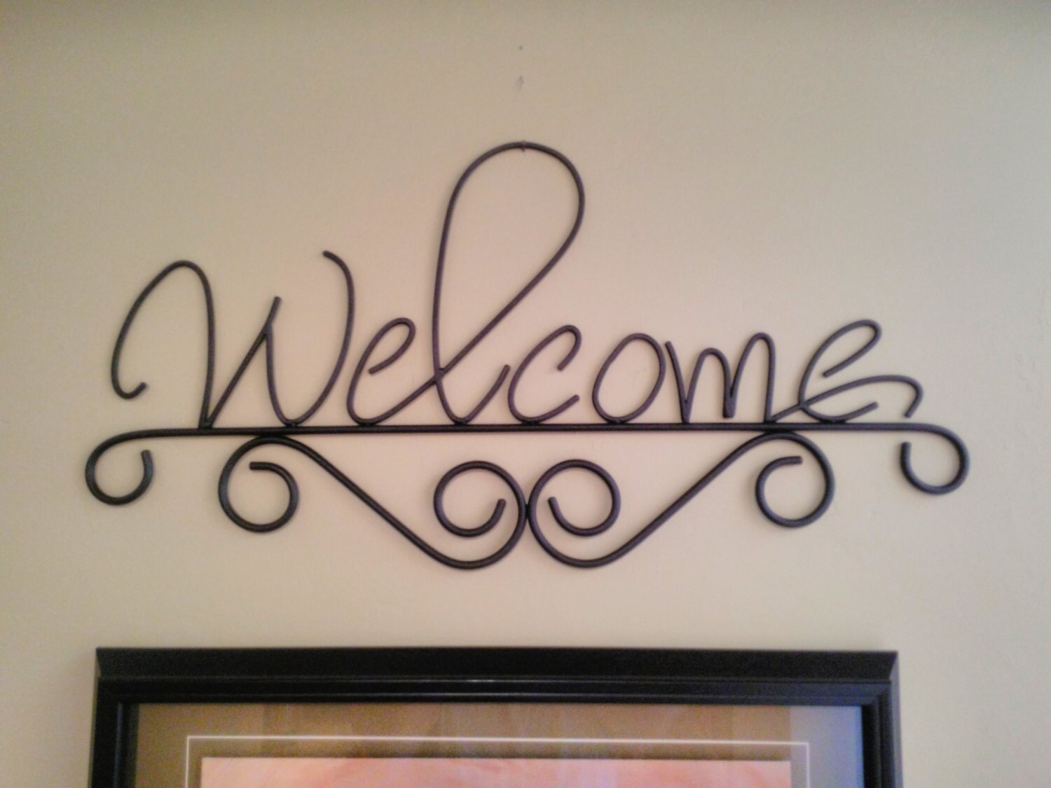 Welcome Sign Rustic Metal Wall Decor Wrought Iron Wall Art Welcome Sign Rustic Metal Wall Decor Wrought Iron Wall Art