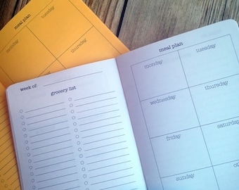MEAL PLANNER Traveler's Notebook Insert - Choose from 22 colors - 8 sizes available