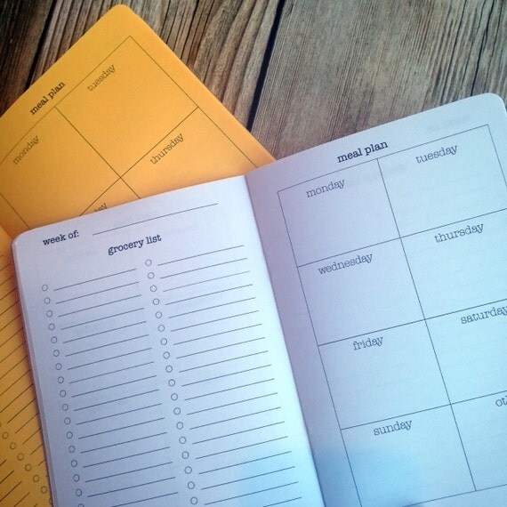 meal planner notebook