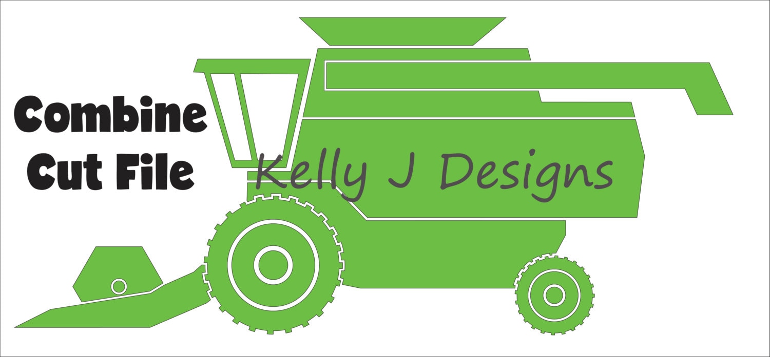 Combine Harvester Cut File Combine DXF Harvester DXF