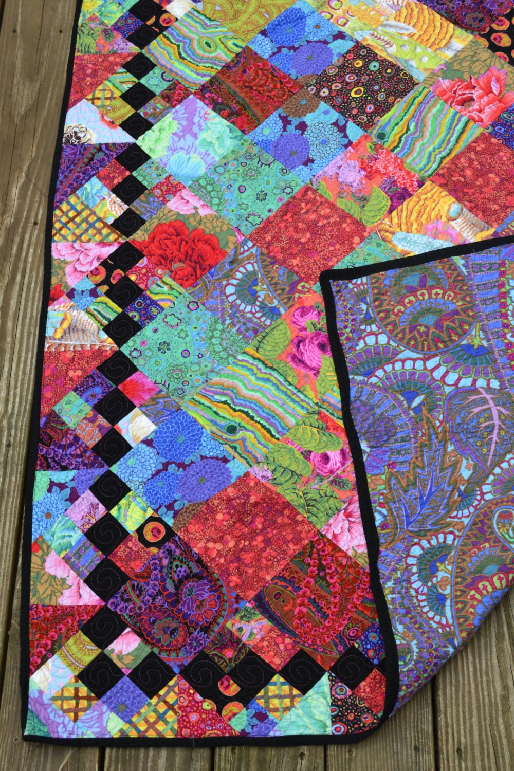 Kaffe Fasset Quilt 100% cotton Beautifully by CurlyGirlHandmade