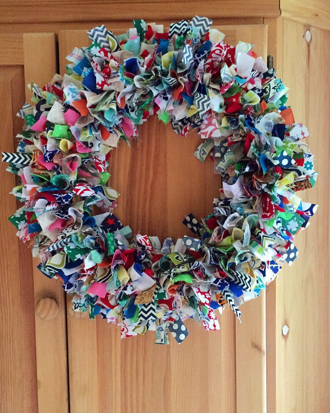 Fabric Scrap Wreath