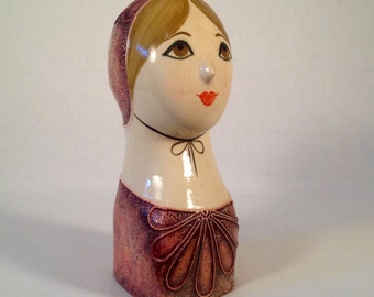 Mexican Gemma Taccogna-Style Papier-mâché Female Head