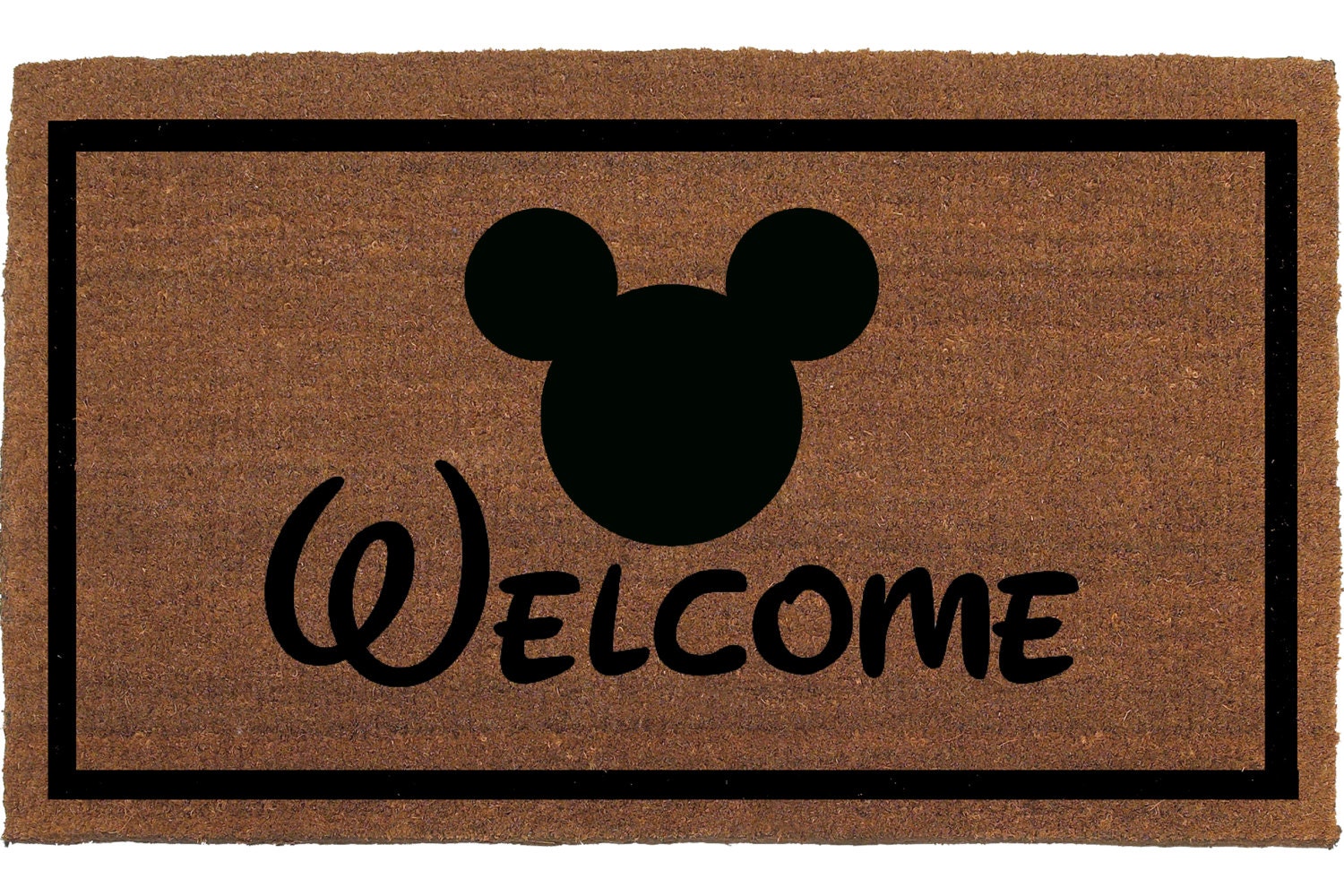 Disney Font Mickey Mouse Door Mat Disney Font by