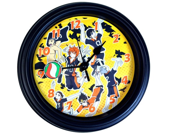 Haikyuu Karasuno 3D Wall Clock Anime Wall Clock Anime