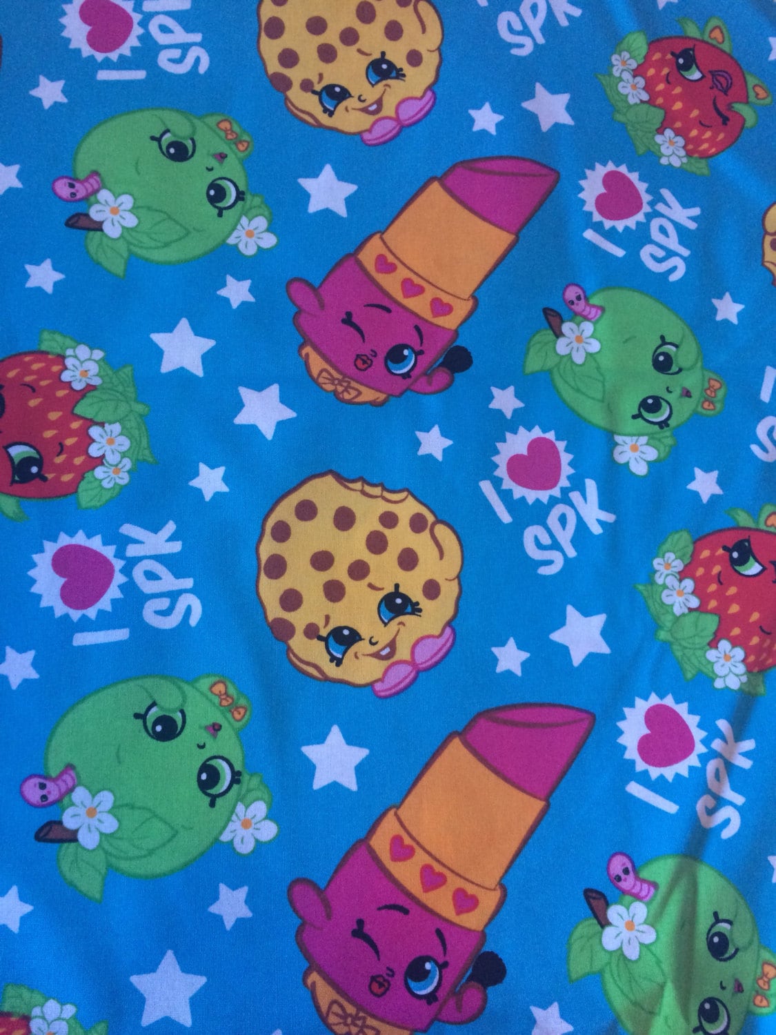 shopkins plush blanket