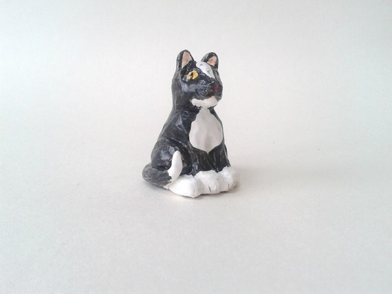 tuxedo cat figurines