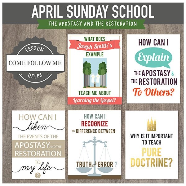 April come follow me sunday school lessons