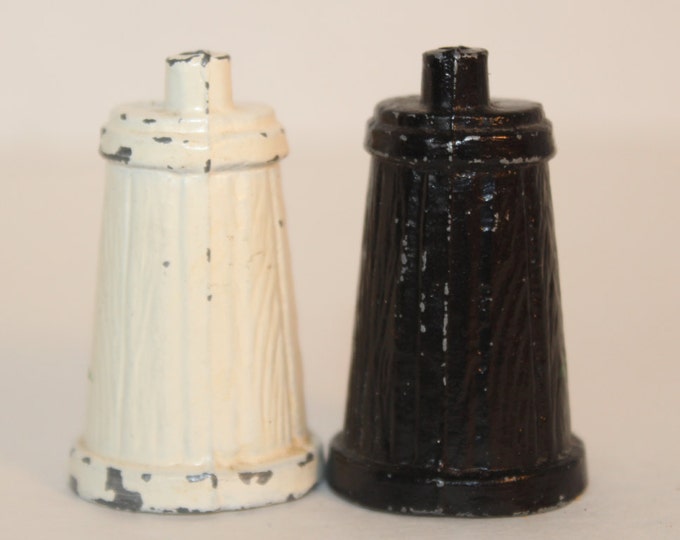 Vintage Metal Butter Churn Salt and Pepper Shakers