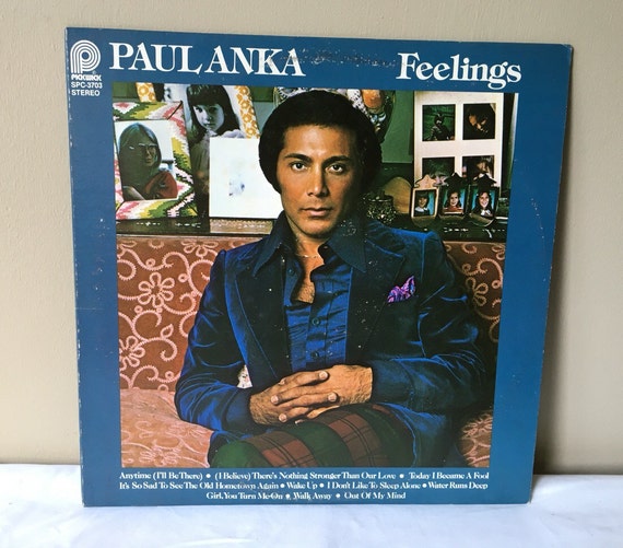 Paul Anka Feelings Lp Vintage Seventies 70s 1970s Music