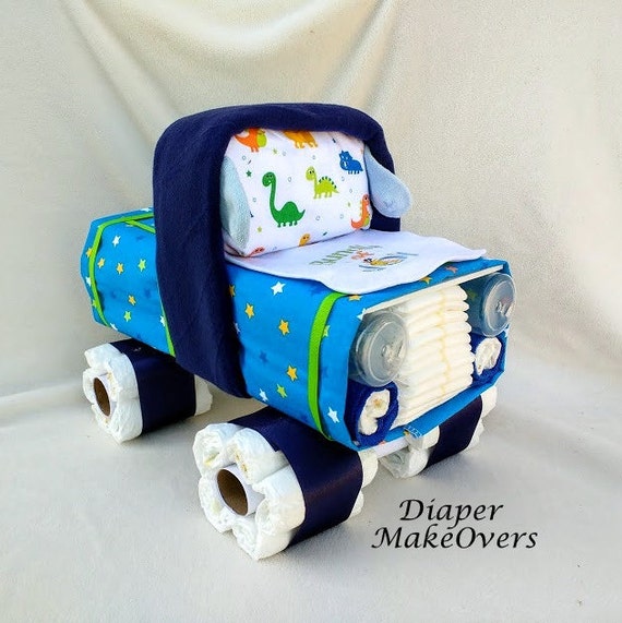 Truck Diaper Cake Baby Boy Unique Diaper Cake Truck Baby
