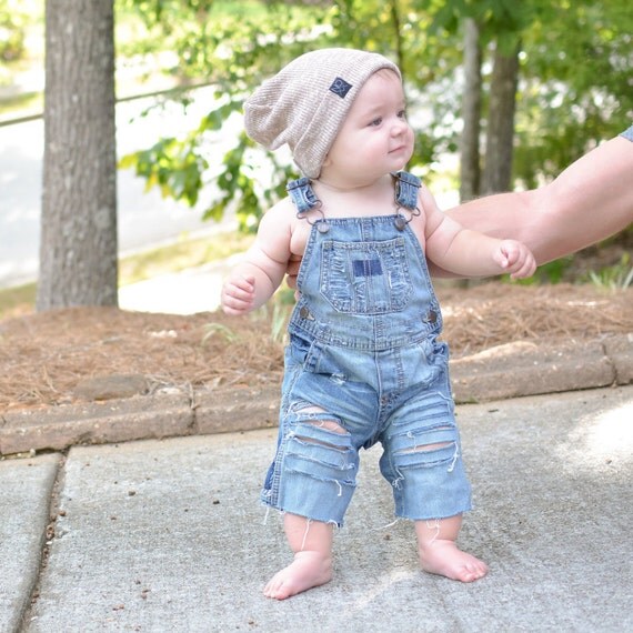 Boys Distressed Overalls, Hand-Distressed, Vintage-Inspired, Overalls for Babies and Toddlers, Shortalls, Overall shorts