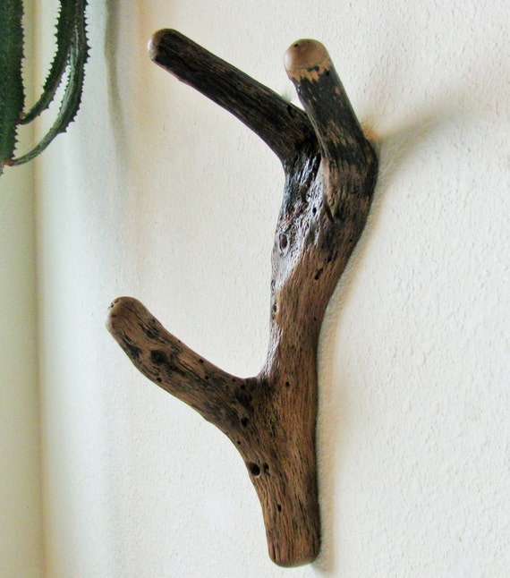 Unique Tree branch Wall Hook with three hooks for coat rack