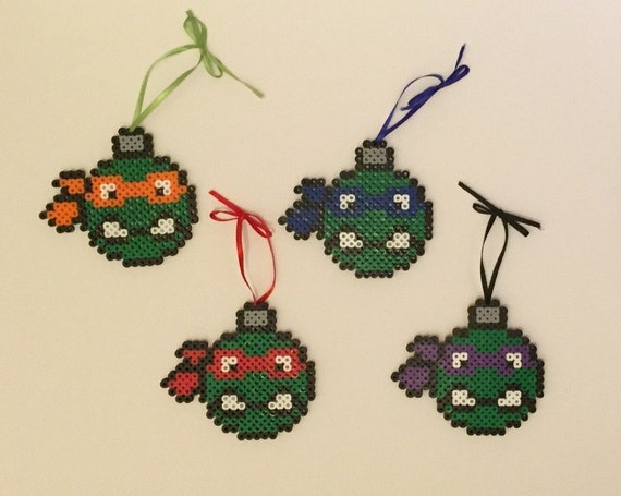 TMNT Teenage Mutant Ninja Turtles Perler Bead Bulb / Ball