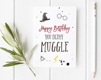 Hermione Birthday Card // hermione harry potter birthday