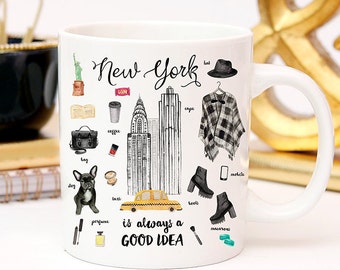 Coffee Mug New York City Essentials Coffee Cup - NYC - New York Fashion - New York Mug