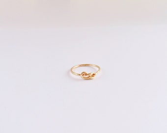 Promise Ring for Her - Infinity Knot Ring - Eternity Ring - Infinity Promise Rings For Under 100 - Gold Stacking Jewelry Graduation Rings