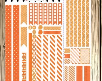 yellow themed set of stickers for your personal by ladybugzdesignz