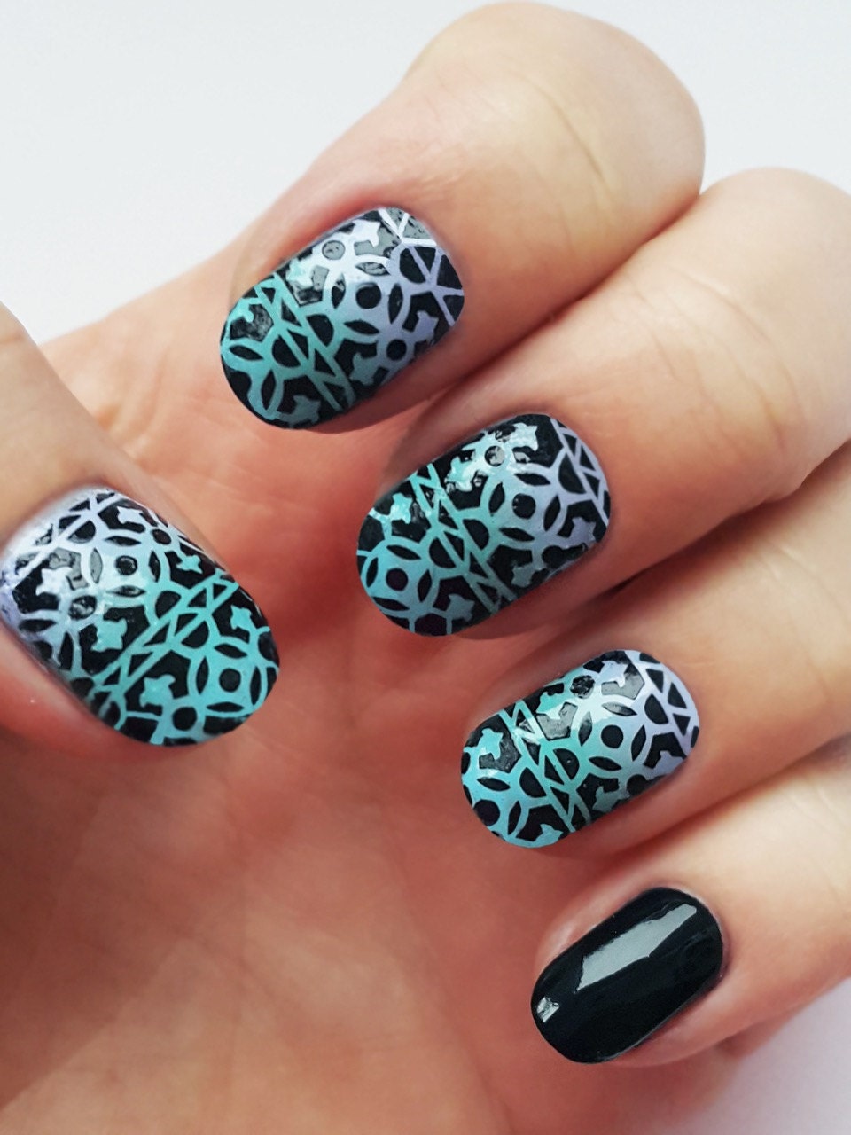 Boho pattern Nail Art Stencils incredible nail art vinyls by