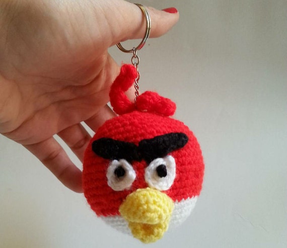 Bird amigurumi keychain knitted toys