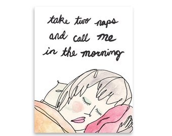 Thinking of You Greeting Card / Funny Card / Friend in Need / Friendship Card / Encouragement Card / Mishka Marie