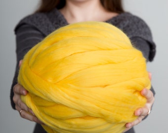 Super bulky yarn, Merino wool roving, Giant yarn, Merino wool yarn, Chunky yarn, Merino wool, Super chunky yarn, Roving, Wool yarn, Big yarn