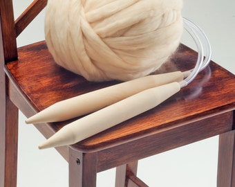 Giant Knitting Needles, Giant circular needles, Jumbo Knitting Needles, 38 mm/1.4", US 120, 34 cm long, Express shipping