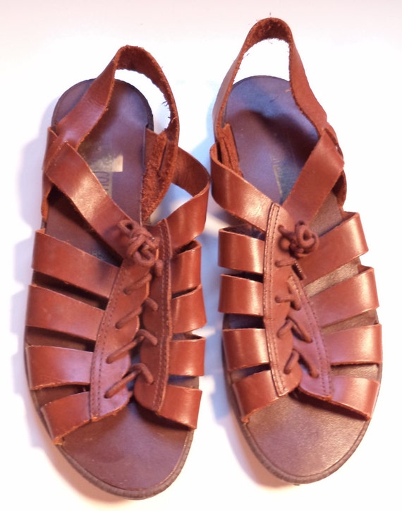 Bohemian Huarache gladiator tie sandals// by reCOLLECTIONshopBGT