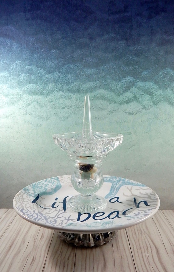 Beach Jewelry Holder Nautical Ring Dish Life's by LATELIERdePARIS