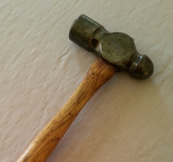 Vintage/Antique Hammer Ball Peen Plumb 16 by Bullmans on Etsy