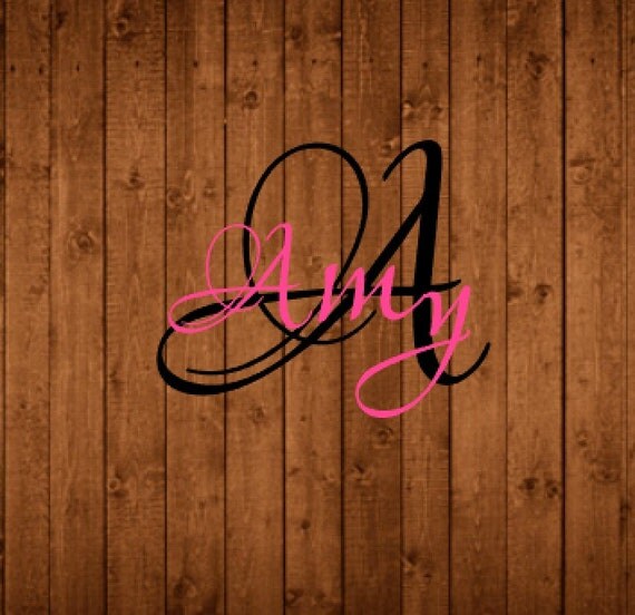 Monogram Vinyl Decal Outdoor Vinyl Decal by ThePreppyStitches