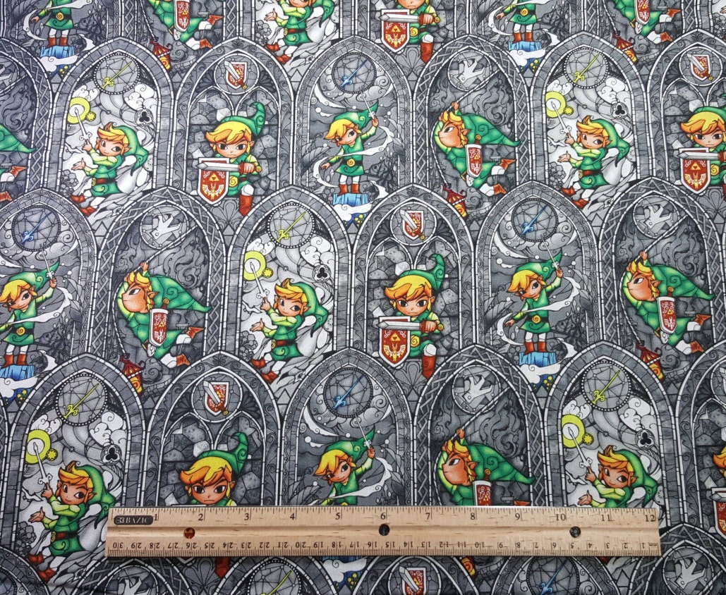 Zelda Fabric, Yardage or Fat Quarter, FQ, The Legend of Zelda: The Wind ...