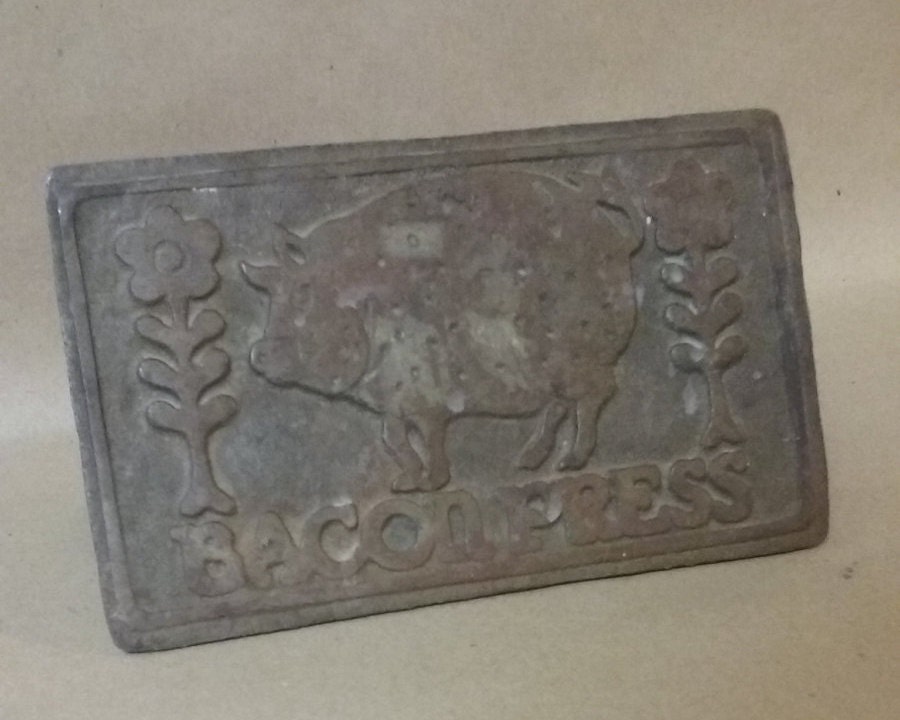 Vintage cast iron bacon press Bacon press Farm cottage