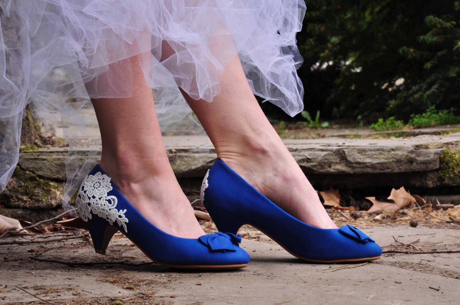 Wedding shoes blue wedding shoes royal blue low heels