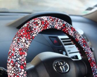 steering wheel cover with flowers