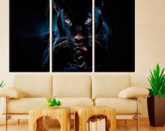 Black panther decor | Etsy