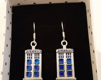 Doctor Who Tardis (Police Box) earrings perfect for every Dr Who fan
