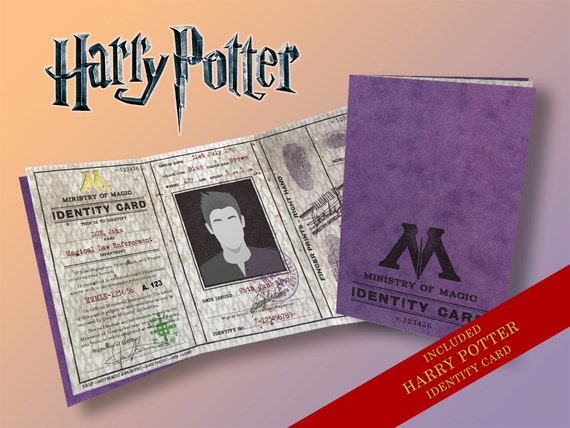 Ministry of Magic Identity Card by WizardingProps on Etsy