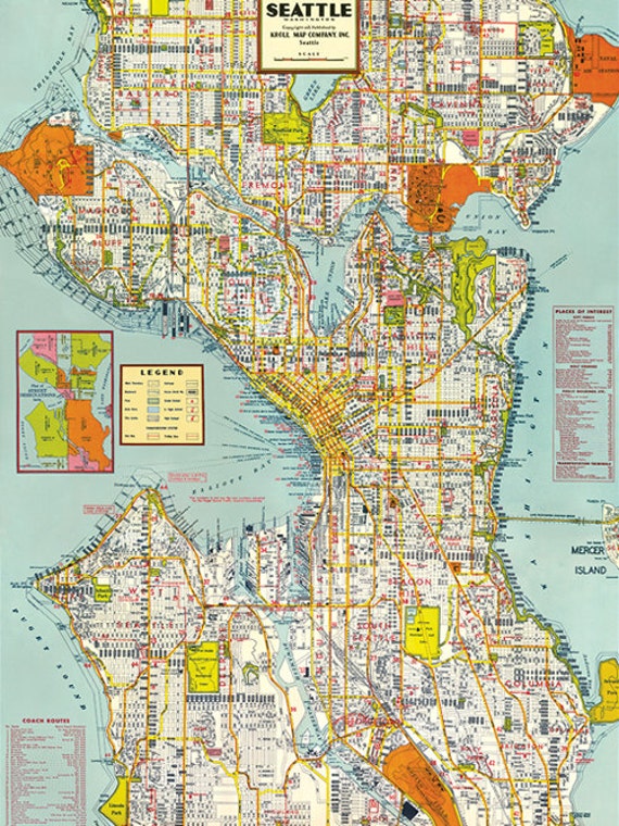 35 Downtown Seattle Street Map - Maps Database Source