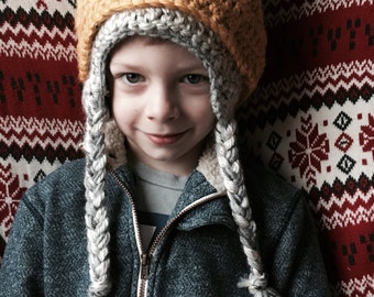 Crochet Max Inspired Hat Deluxe||Wolf Hat||Child's Costume||Boy's Costume||Winter Hat||Max costume||Where the Wild Things Are||King Hat