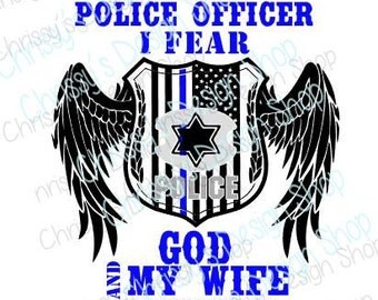 Blue Lives Matter SVG / police badge svg / Law Officer SVG / police officer svg / Guardian Angel SVG / Blue line svg / vinyl crafts/ clipart
