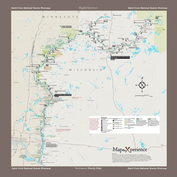 Saint Croix National Scenic Riverway WI Handy by MaptheeXperience